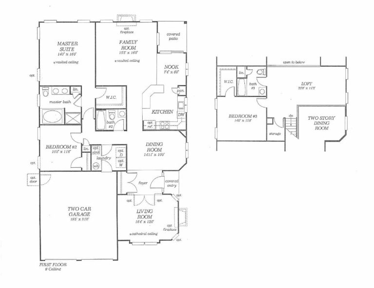 Augusta Model w/Loft Floor plan - Greenbriar Oceanaire Homes For Sale ...